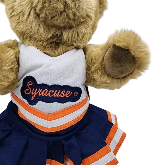 Syracuse University Cheerleader Bear Theodore Jointed Bear MCM Posable Orangemen - Picture 4 of 13
